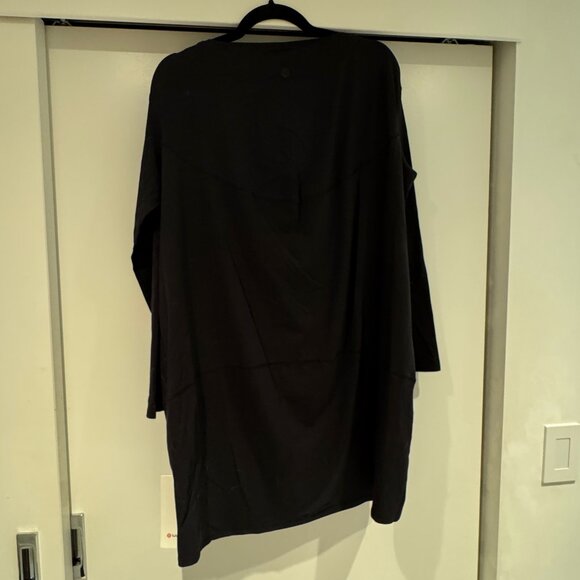 NWT lululemon Back in Action Long-Sleeve Dress Black - Size 8 - Picture 2 of 5